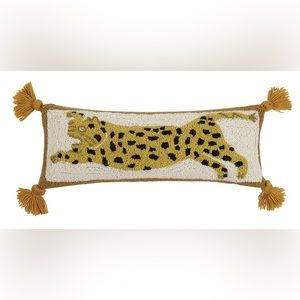 Chi Chi Leopard Hook Wool Pillow